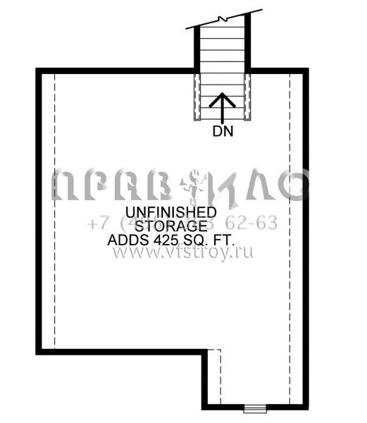 Проект одноэтажного дома с гаражом на три и более машин в английском стиле S5-187 (402-01549)