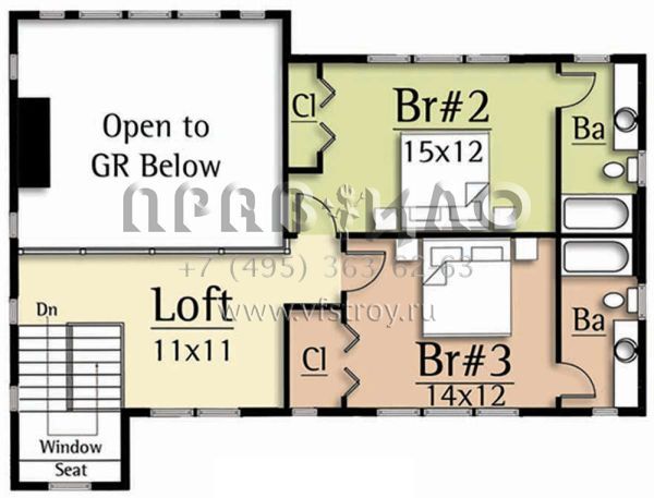 Проект двухэтажного дома с гаражом на две машины в современном стиле S5-226 (8504-00141)