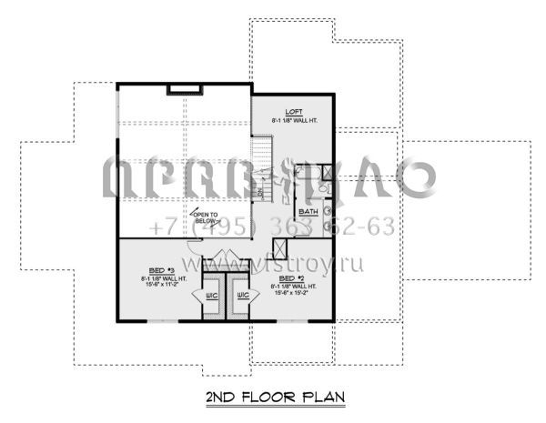 Проект двухэтажного дома с гаражом на две машины в стиле БарнХаус S5-357 (5032-00199)