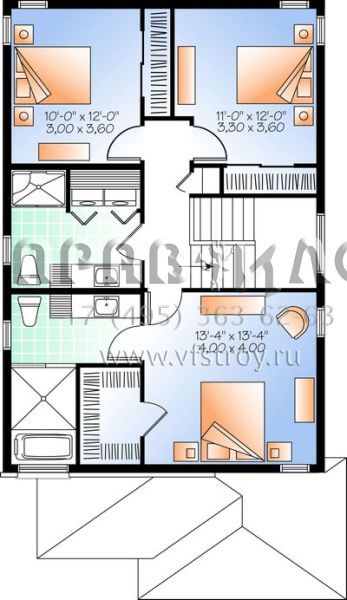 Проект двухэтажного дома с гаражом на одну машину в современном стиле S5-156 (034-01036)