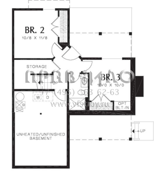 Проект одноэтажного дома без гаража в современном стиле S5-114 (2559-00091)