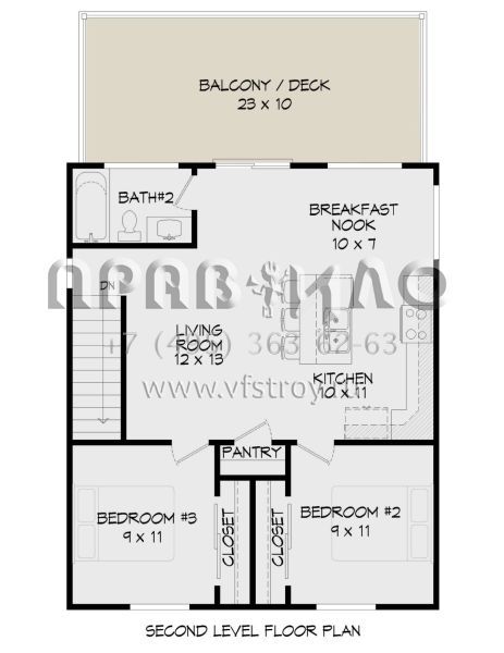 Проект двухэтажного дома с гаражом на одну машину в современном стиле S5-108 (940-00449)