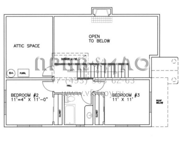 Проект двухэтажного дома с гаражом на одну машину в американском стиле S5-117 (039-00226)