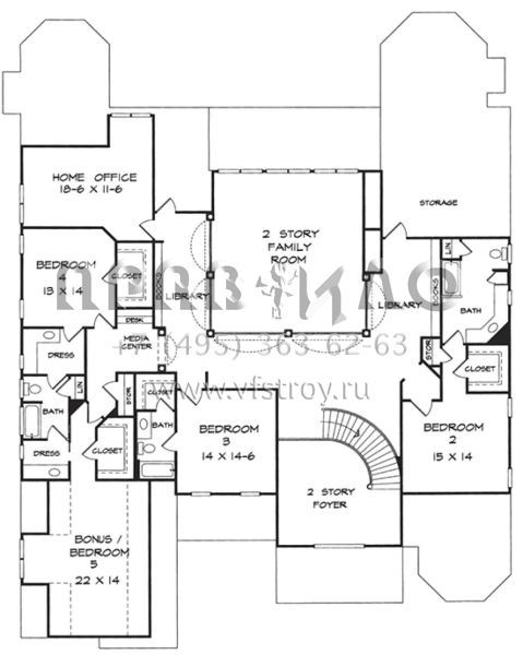 Проект двухэтажного дома с гаражом на три и более машин в английском стиле S5-614 (6082-00046)