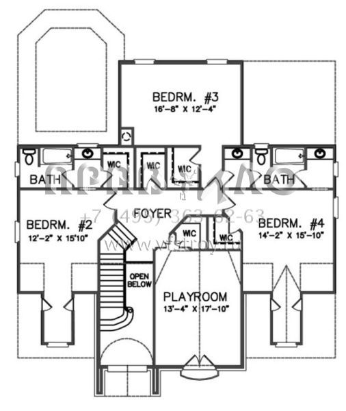 Проект двухэтажного дома с гаражом на три и более машин в современном стиле S5-378 (6819-00011)