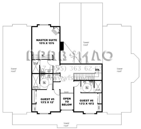 Проект одноэтажного дома без гаража в английском стиле S5-465 (039-00696)