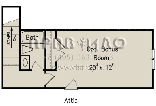 Проект одноэтажного дома с гаражом на две машины в стиле Ранчо S5-255 (8594-00343)