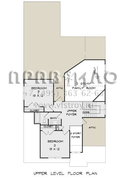Проект двухэтажного дома с гаражом на две машины в американском стиле S5-208 (6082-00144)