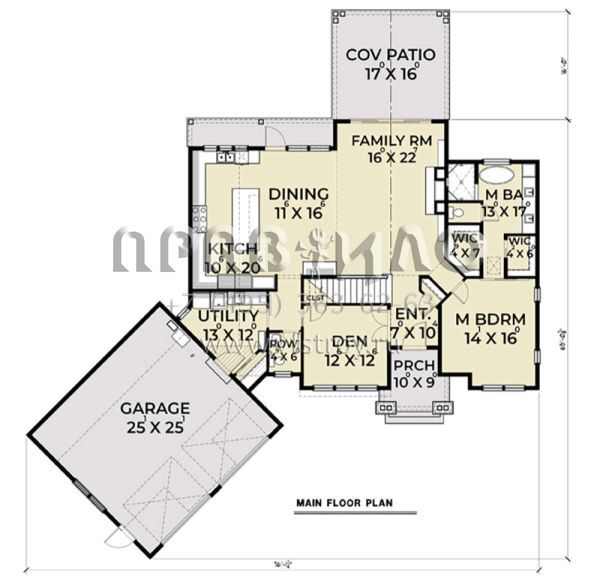 Проект двухэтажного дома с гаражом на две машины в современном стиле S5-267 (2464-00013)