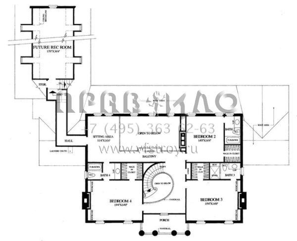 Проект двухэтажного дома с гаражом на три и более машин в современном стиле S5-445 (7922-00074)