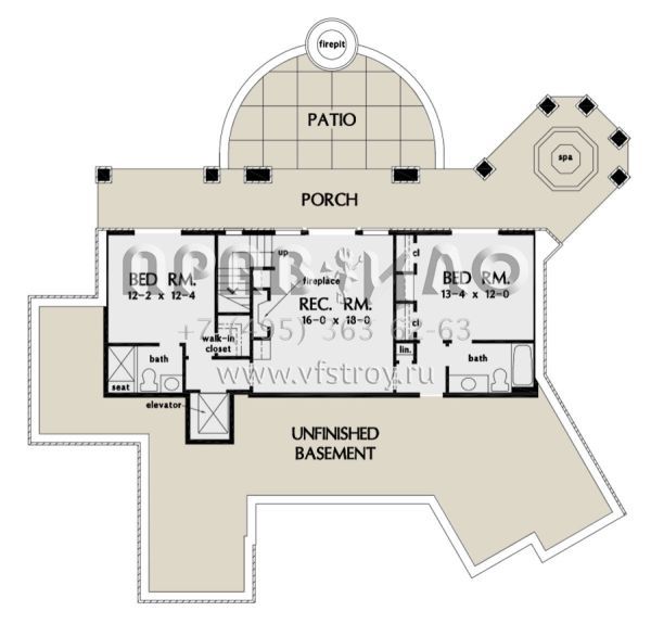 Проект одноэтажного дома с гаражом на две машины в стиле Ранчо S5-288 (2865-00037)