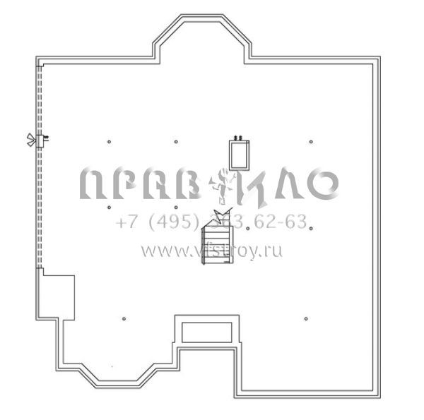 Проект двухэтажного дома с гаражом на три и более машин в английском стиле S5-288 (6819-00025)