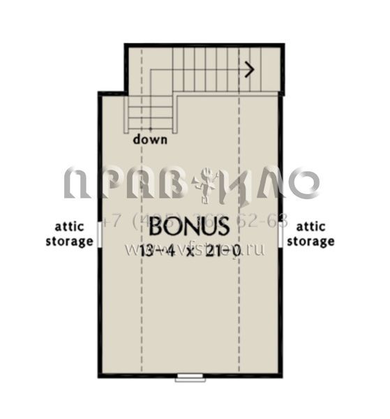 Проект одноэтажного дома с гаражом на две машины в стиле Ранчо S5-135 (2865-00098)