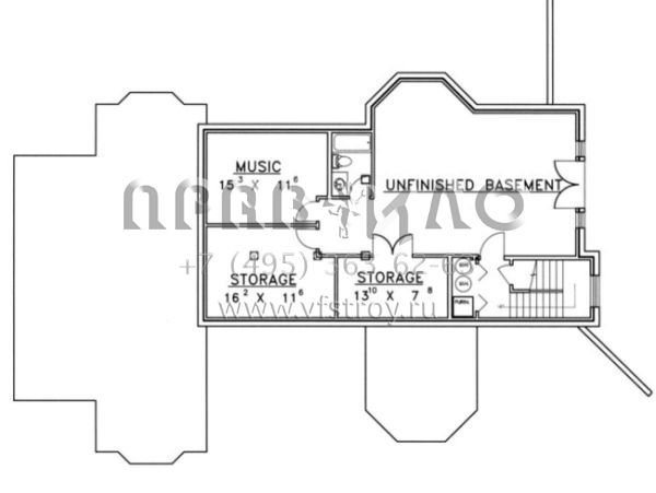 Проект двухэтажного дома без гаража в современном стиле S5-353 (039-00380)