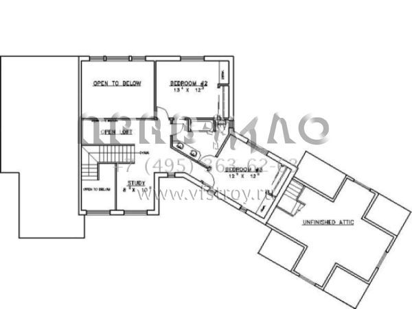 Проект двухэтажного дома с гаражом на две машины в стиле Шале S5-266 (039-00113)