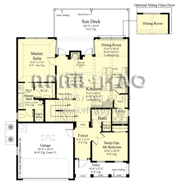 Проект двухэтажного дома с гаражом на две машины в американском стиле S5-192 (8436-00114)
