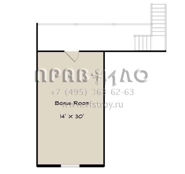 Проект одноэтажного дома с гаражом на три и более машин в стиле Ранчо S5-186 (2802-00114)
