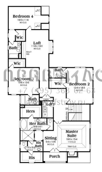 Проект трехэтажного дома с гаражом на три и более машин в современном стиле S5-403 (009-00204)
