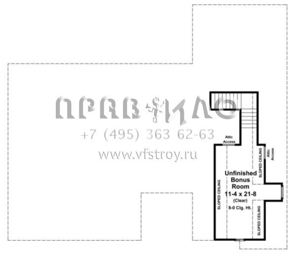 Проект одноэтажного дома с гаражом на две машины в стиле Ранчо S5-167 (348-00175)