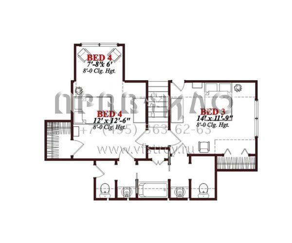Проект одноэтажного дома с гаражом на две машины в стиле Ранчо S5-216 (1070-00226)