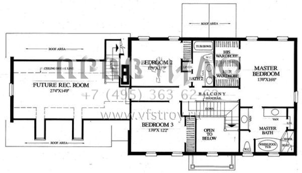 Проект двухэтажного дома с гаражом на две машины в стиле Ранчо S5-219 (7922-00151)