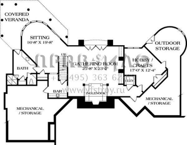 Проект трехэтажного дома с гаражом на три и более машин в современном стиле S5-735 (3323-00556)