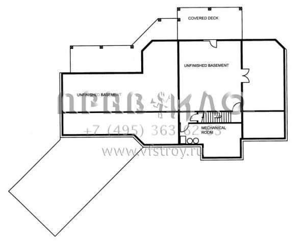 Проект одноэтажного дома с гаражом на три и более машин в скандинавском стиле S5-633 (039-00546)