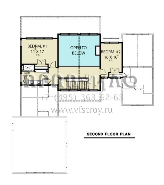 Проект двухэтажного дома с гаражом на две машины в современном стиле S5-245 (2464-00037)