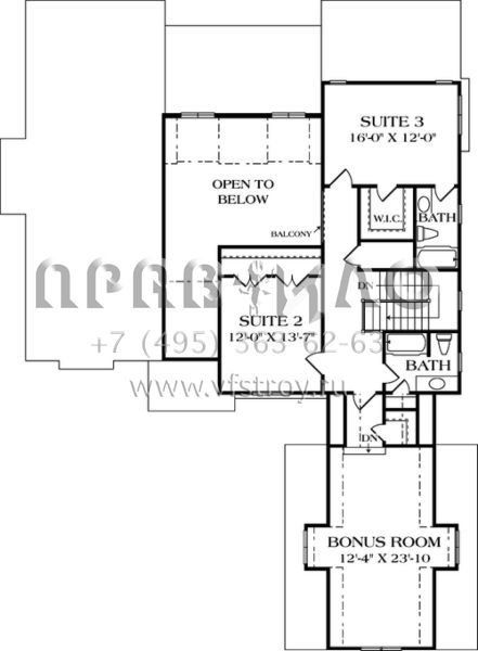 Проект двухэтажного дома с гаражом на две машины в английском стиле S5-271 (3323-00210)