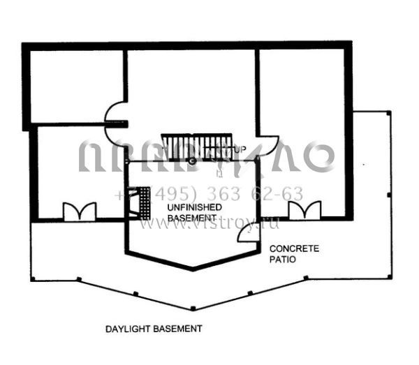 Проект двухэтажного дома без гаража в скандинавском стиле S5-231 (039-00553)