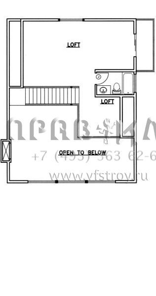 Проект двухэтажного дома без гаража в скандинавском стиле S5-139 (039-00494)
