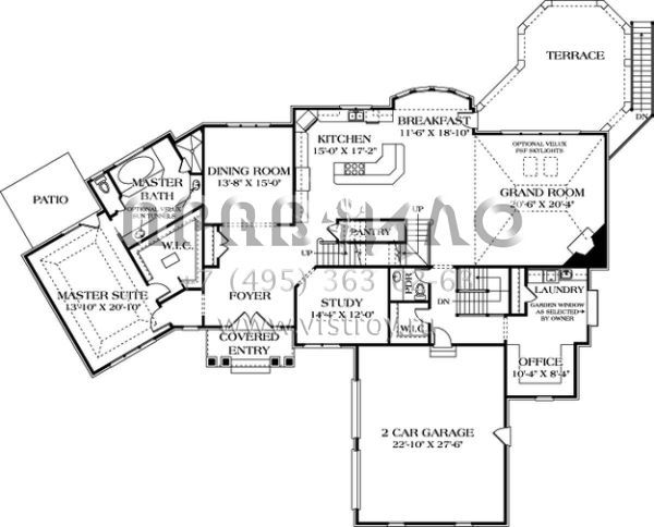 Проект двухэтажного дома с гаражом на две машины в американском стиле S5-497 (3323-00394)