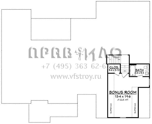 Проект двухэтажного дома с гаражом на две машины в американском стиле S5-194 (041-00176)