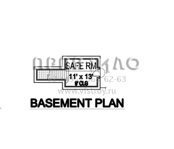 Проект двухэтажного дома с гаражом на три и более машин в английском стиле S5-803 (5445-00331)