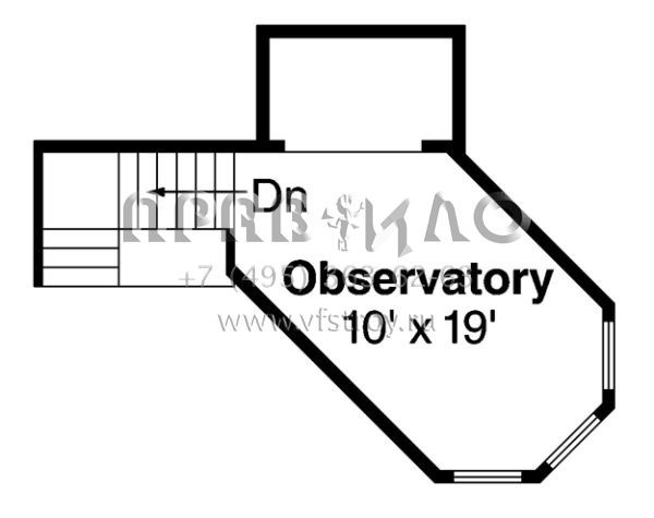 Проект двухэтажного дома с гаражом на одну машину в современном стиле S5-184 (035-00638)