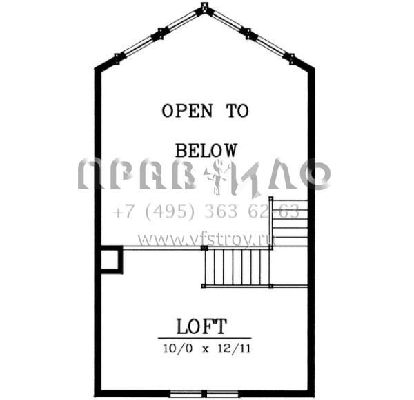 Проект двухэтажного дома без гаража в стиле Шале S5-175 (692-00052)