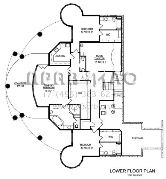 Проект двухэтажного дома с гаражом на три и более машин в стиле Шале S5-703 (5631-00046)