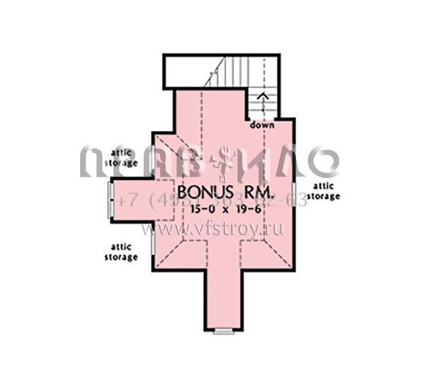 Проект одноэтажного дома с гаражом на две машины в стиле Ранчо S5-297 (2865-00268)