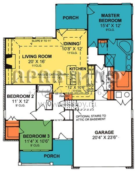 Проект одноэтажного дома с гаражом на две машины в современном стиле S5-143 (4848-00206)