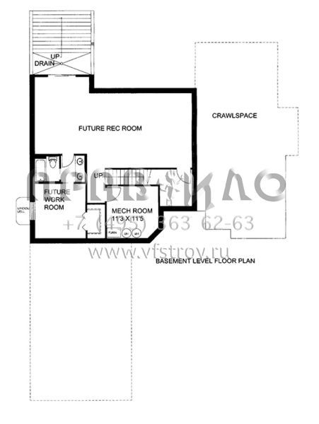 Проект одноэтажного дома с гаражом на три и более машин в скандинавском стиле S5-189 (039-00631)