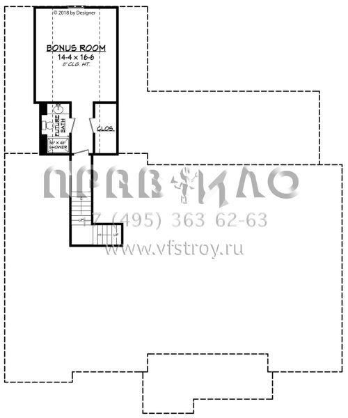 Проект одноэтажного дома с гаражом на две машины в современном стиле S5-204 (041-00190)