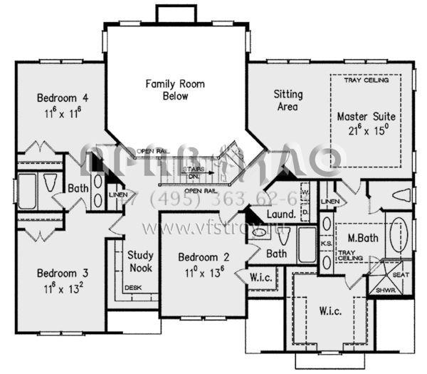 Проект двухэтажного дома с гаражом на две машины в английском стиле S5-273 (8594-00233)