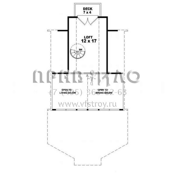 Проект двухэтажного дома без гаража в стиле Шале S5-68 (053-00002)