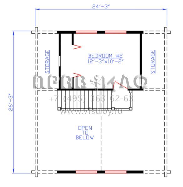 Проект двухэтажного дома без гаража в современном стиле S5-85 (154-00007)