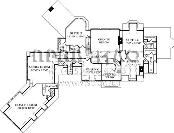 Проект двухэтажного дома с гаражом на три и более машин в современном стиле S5-598 (3323-00538)