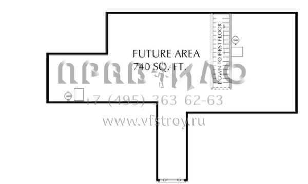 Проект одноэтажного дома без гаража в стиле Ранчо S5-217 (1776-00065)