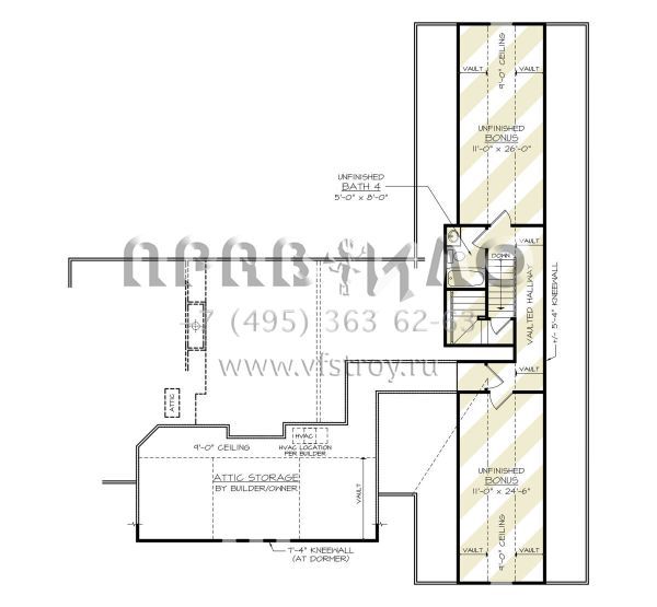Проект одноэтажного дома с гаражом на три и более машин в современном стиле S5-230 (4195-00066)