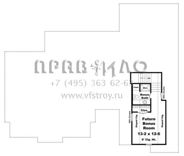 Проект одноэтажного дома с гаражом на две машины в стиле Ранчо S5-177 (348-00084)