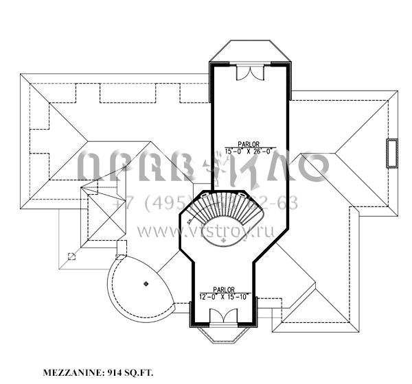 Проект трехэтажного дома с гаражом на две машины в современном стиле S5-544 (1785-00154)