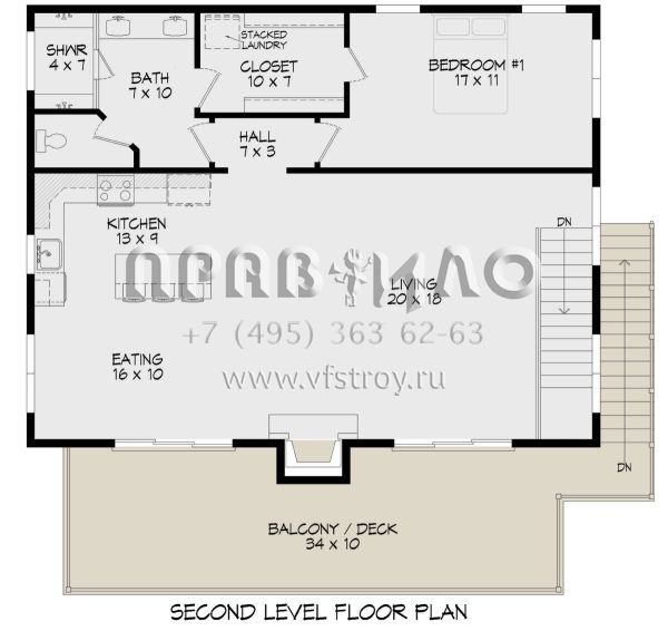 Проект двухэтажного дома с гаражом на две машины в современном стиле S5-168 (940-00569)